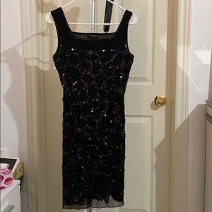 Sequin black dress